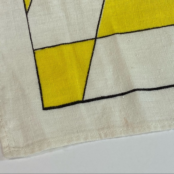 Vintage Linen MCM Cocktail Smoking Bar Tea Towel - Picture 7 of 7